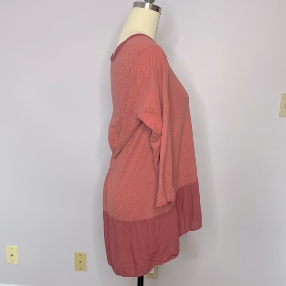 Left of Center x Anthropologie High/Low Button Back Top- XL - Picture 5 of 9